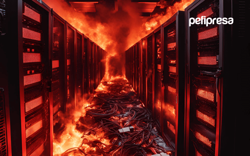 consequences of fire in data process ing center Data Center racks